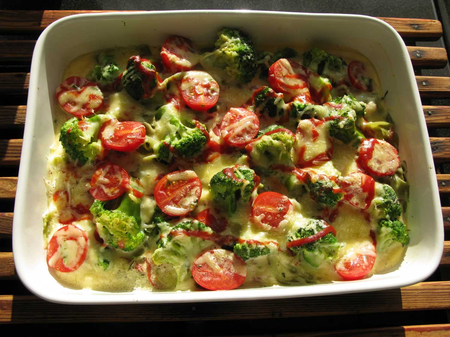 Rezept für einen leckeren Brokkoli Auflauf - Erlebnisbauernhof Gertrudenhof